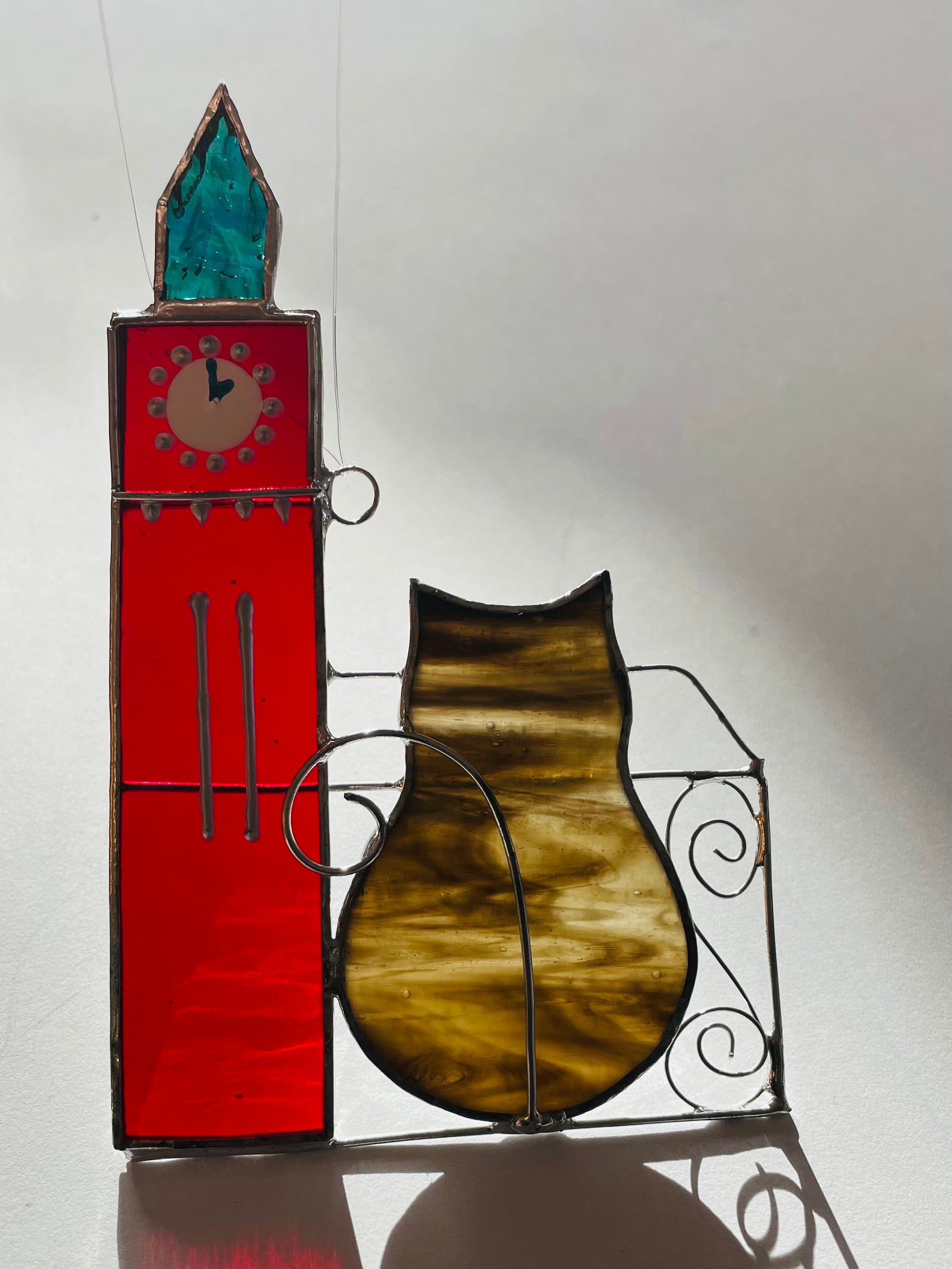 Rosalyn Glass Art - Reggie with Clocktower