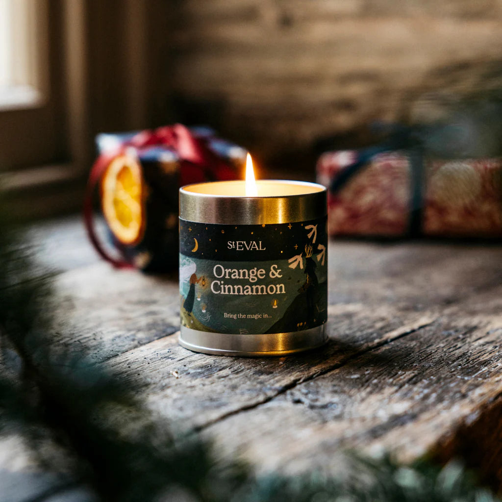 Orange & Cinnamon, Christmas Tin Candle