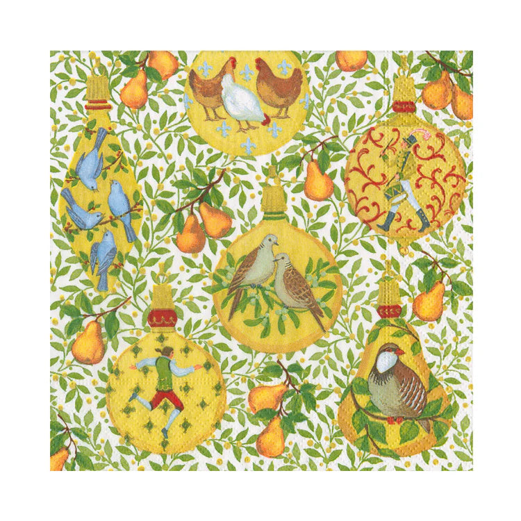 In A Pear Tree Luncheon Napkins - 20 Per Package