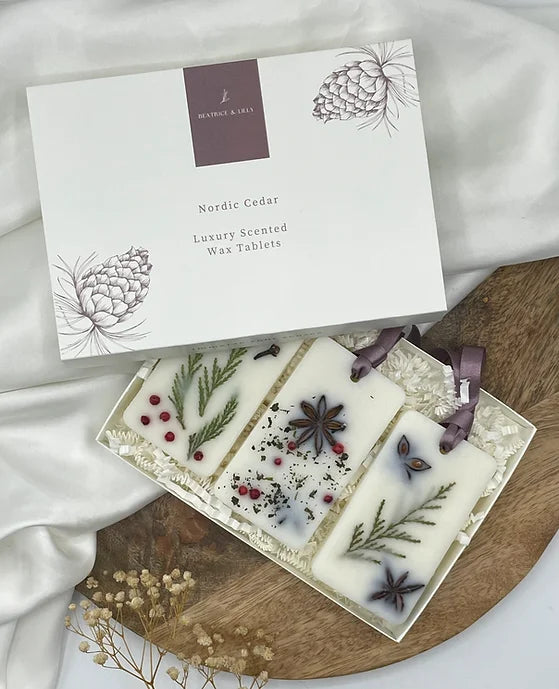 Nordic Cedar Wax Melt Decorations - Box of 3
