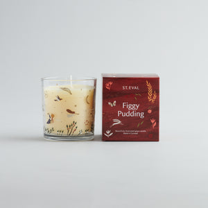 St.Eval Figgy Pudding, Christmas Wonderland Glass Candle