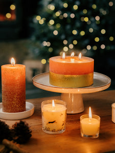 St. Eval Orange & Cinnamon, Gold Dipped Multiwick Candle