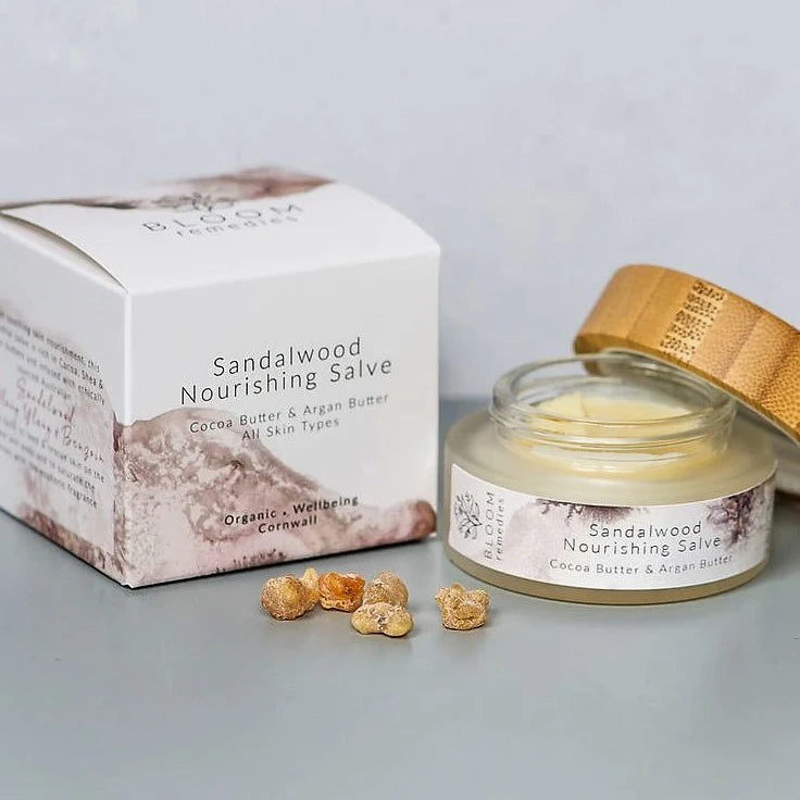 Organic Sandalwood Nourishing Salve with argan butter & benzoin