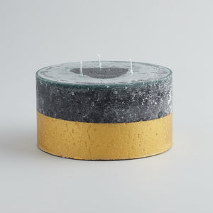 Winter Thyme, Gold Dipped Multiwick Candle