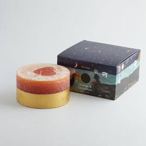 St. Eval Orange & Cinnamon, Gold Dipped Multiwick Candle