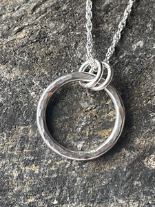 Zoe Howarth Silver Small Hoop Pendant