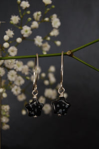 Lesley Ross Silver Drop Earrings with Star Bead