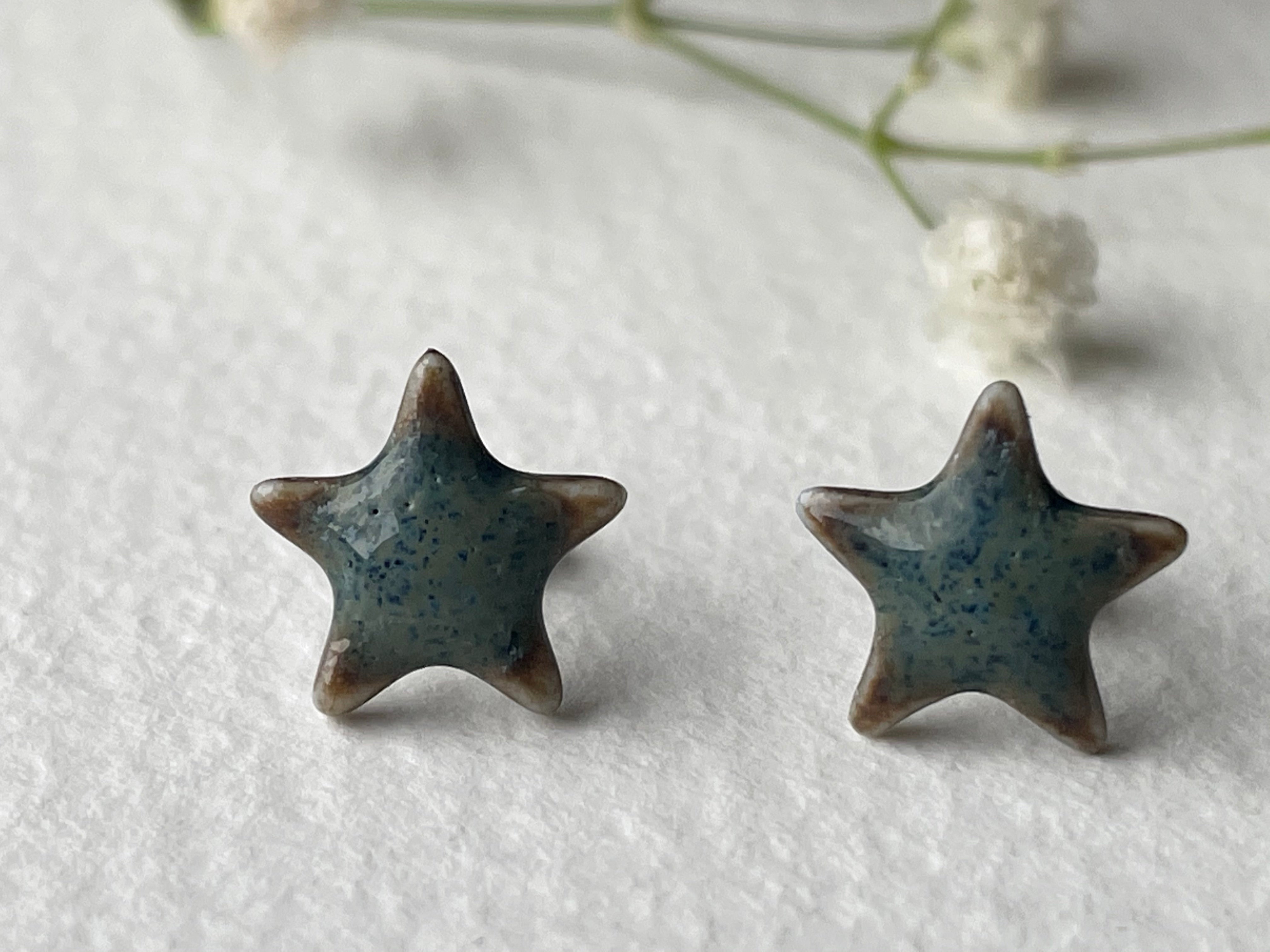 Jess Berriman Porcelain Star Studs