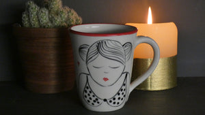 Lucie Sivicka - Hand Thrown Cat Love Mug
