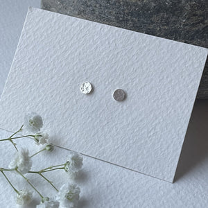 Zoe Howarth Tiny Round Silver Stud Earrings