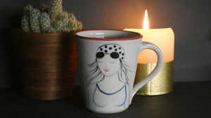Lucie Sivicka - Hand Thrown Swimmers Mug