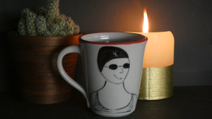 Lucie Sivicka - Hand Thrown Swimmers Mug