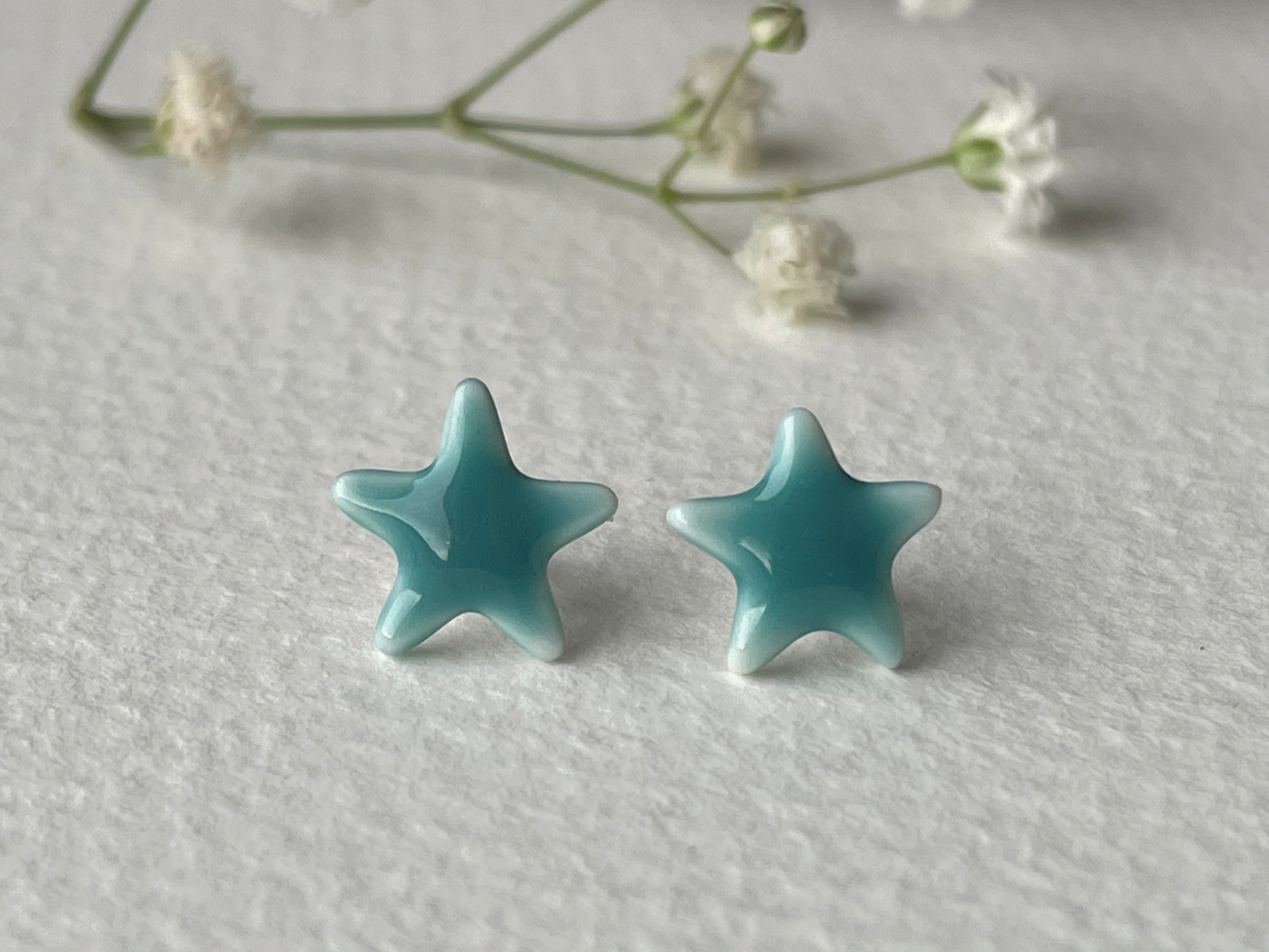 Jess Berriman Porcelain Star Studs
