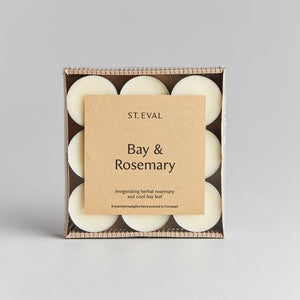 St Eval Bay & Rosemary Scented Tea Lights