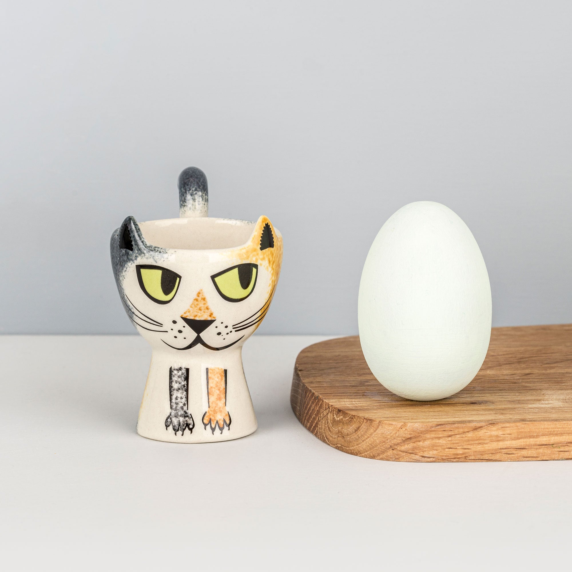 Hannah Turner Tortoiseshell Cat Egg Cup