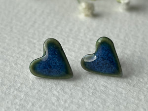 Jess Berriman Porcelain Heart Studs